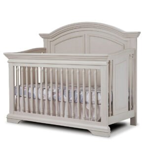 Glacier Arched Crib in Brushed Ivory