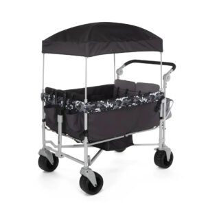 Summit Sprint Quad Wagon Stroller 4 Passenger - Charcoal Camo