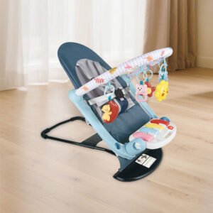 2-in-1 Baby Bouncer Piano Gym Portable and Foldable Infant Seat